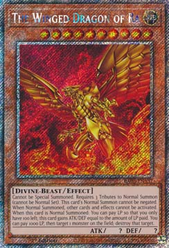 The Winged Dragon of Ra (V.1 - Platinum Secret Rare)
