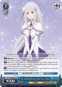 The World Reflected in Her Eyes, Emilia (V.2 - Super Rare)