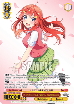 Their Respective Futures, Itsuki Nakano (V.2 - Feature Rare)