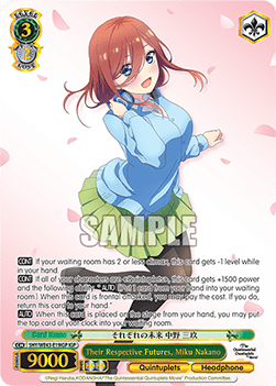 Their Respective Futures, Miku Nakano (V.2 - Feature Rare)