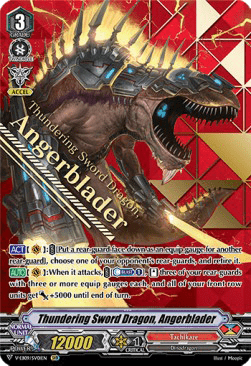 Thundering Sword Dragon, Angerblader [V Format] (V.2 - Special Vanguard Rare)