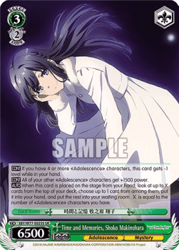 Time and Memories, Shoko Makinohara (V.2 - Super Rare)
