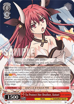 To Protect Her Brother, Kotori (V.2 - Super Rare)