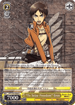 "To Seize Freedom" Eren (V.2 - Super Rare)