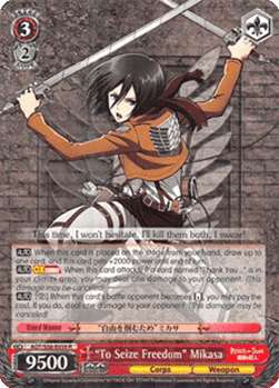 "To Seize Freedom" Mikasa (V.2 - Triple Rare)