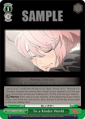To a Kinder World (V.2 - Super Rare)