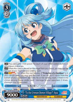 "To the Crimson Demon Village!" Aqua (V.2 - Super Rare)