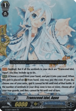 Transcend Idol, Aqua [G Format] (V.1 - Double Rare)