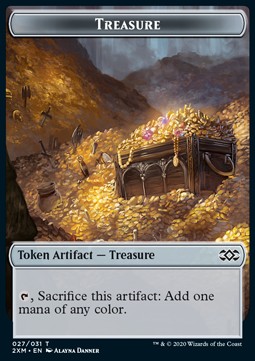Treasure Token // Wurm Token (A 3/3 Deathtouch)