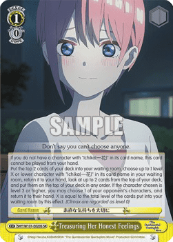 Treasuring Her Honest Feelings (V.2 - Super Rare)