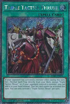 Triple Tactics Thrust (V.4 - Platinum Secret Rare)