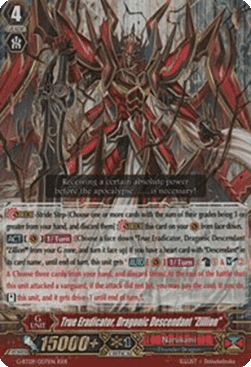 True Eradicator, Dragonic Descendant "Zillion" [G Format] (V.2 - Triple Rare)