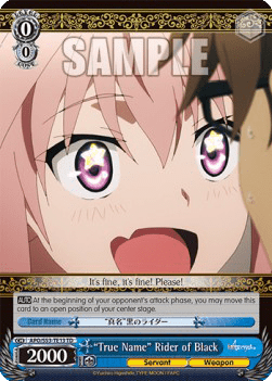 "True Name" Rider of Black (V.1 - Trial Deck)