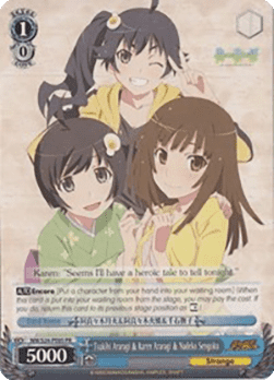 Tsukihi Araragi & Karen Araragi & Nadeko Sengoku