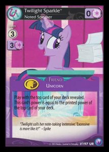 Twilight Sparkle *Noted Speaker*