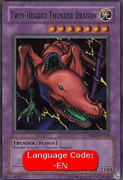 Twin-Headed Thunder Dragon (V.3 - Super Rare)