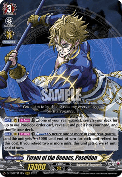 Tyrant of the Oceans, Poseidon [D Format] (V.1 - Triple Rare)