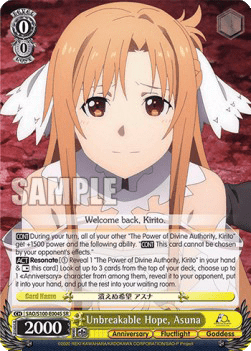 Unbreakable Hope, Asuna (V.2 - Super Rare)