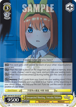 Unexpected Meeting, Yotsuba Nakano (V.2 - Super Rare)