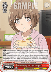 Unfamiliar Daily Life, Kaede Azusagawa (V.2 - Super Rare)