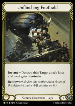 Unflinching Foothold (Cold Foil Golden)