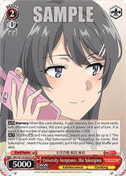 University Acceptance, Mai Sakurajima (V.2 - Super Rare)