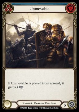 Unmovable (Blue) (Rainbow Foil)