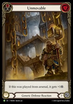 Unmovable (Red) (Extended Art Rainbow Foil)