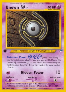 Unown [H]  (NDE 28)
