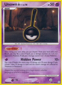 Unown [!] Lv.16  (LA 42)