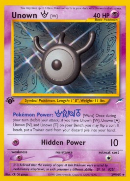 Unown [W]  (NDE 29)