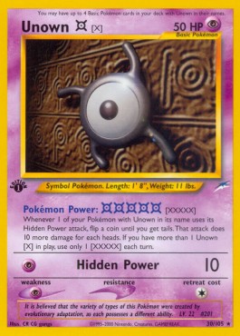 Unown [X]  (NDE 30)