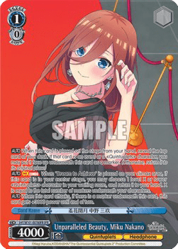 Unparalleled Beauty, Miku Nakano (V.2 - Overframe Rare)