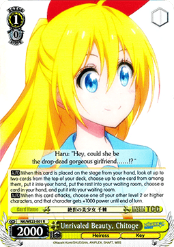 Unrivaled Beauty, Chitoge (V.2 - Parallel Foil)