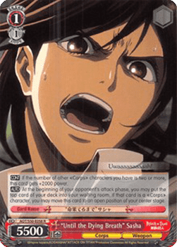 "Until the Dying Breath" Sasha (V.2 - Super Rare)
