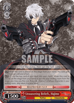 Unwavering Beliefs, Hajime (V.1 - Double Rare)