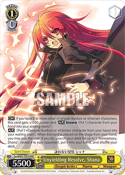 Unyielding Resolve, Shana (V.2 - Triple Rare)