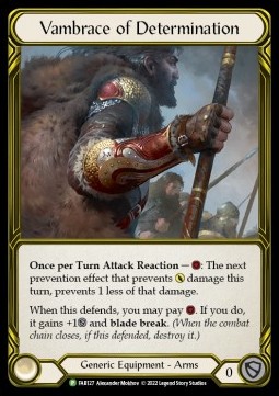Vambrace of Determination (Cold Foil Golden)