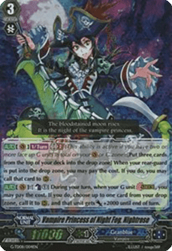Vampire Princess of Night Fog, Nightrose [G Format] (V.2 - Triple Rare)