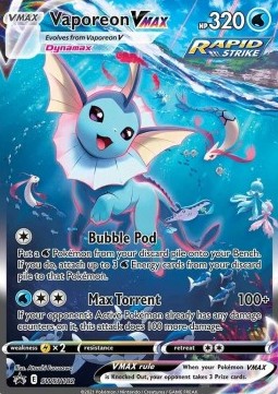 Vaporeon VMAX  (SWSH 182)