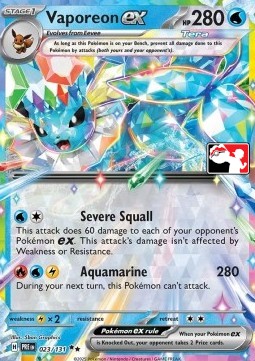 Vaporeon ex  (PPS7 PRE 023)