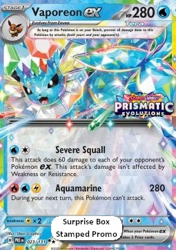 Vaporeon ex  (xPRE 023)