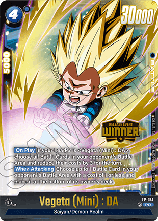 Vegeta (Mini) : DA (FP-041) [Fusion World] (V.2 - Promo)