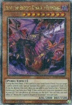 Veidos the Eruption Dragon of Extinction (V.2 - Quarter Century Secret Rare)