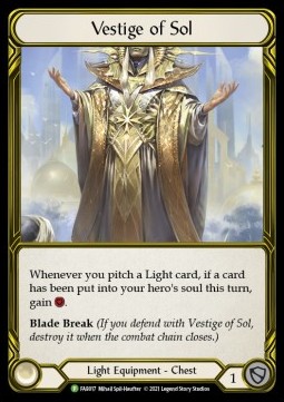 Vestige of Sol (Cold Foil Golden)