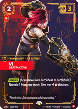 Vi, Destructive