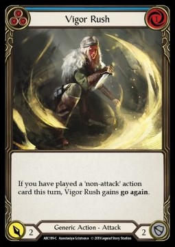 Vigor Rush (Blue) (Rainbow Foil)