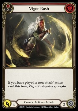 Vigor Rush (Red) (Rainbow Foil)