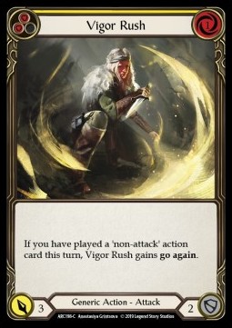 Vigor Rush (Yellow) (Rainbow Foil)