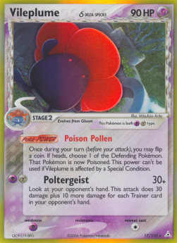 Vileplume δ Delta Species  (HP 17)